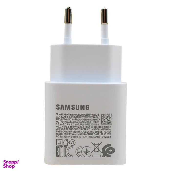 شارژر دیواری سرکارتنی سامسونگ (Samsung) مدل NOTE10 EP-TA800
