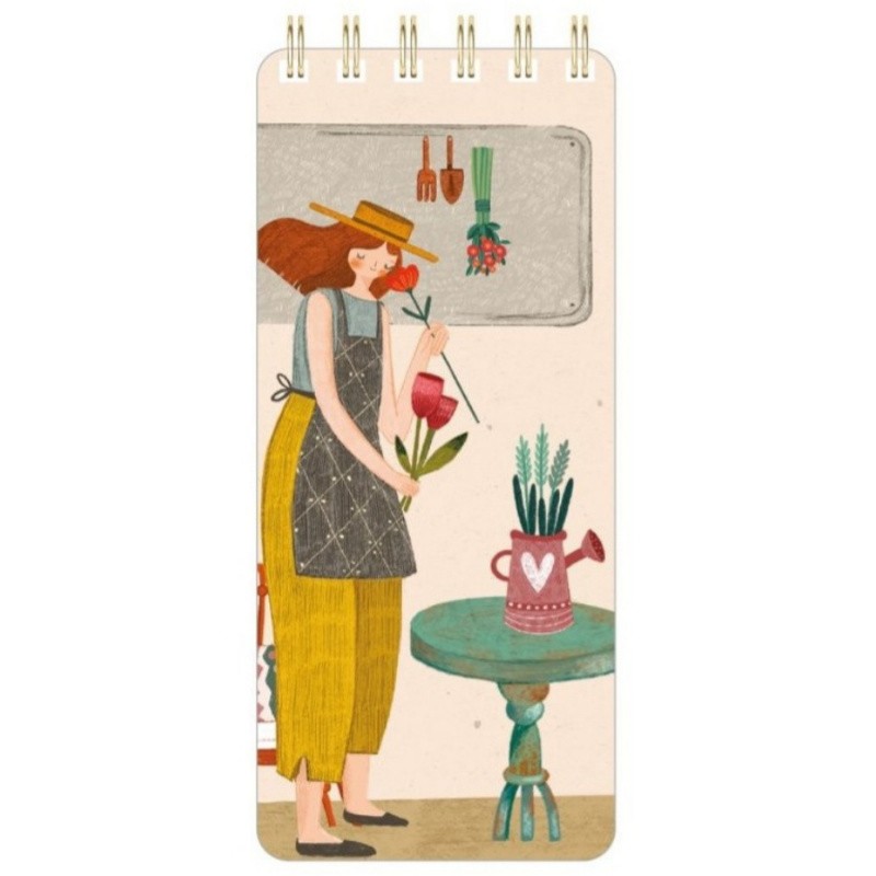 دفتر یادداشت مستر نوت مدل TO DO LIST ( تو دو لیست ) طرح  مهر بانو در حال بوییدن گل 