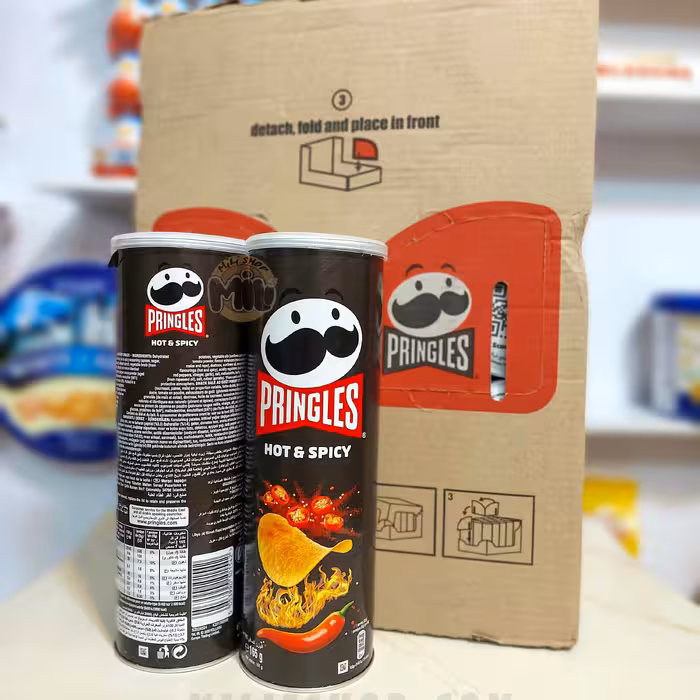 چیپس پرینگلز اصلی PRINGLES طعم هات اسپایسی فلفلی 165 گرمی