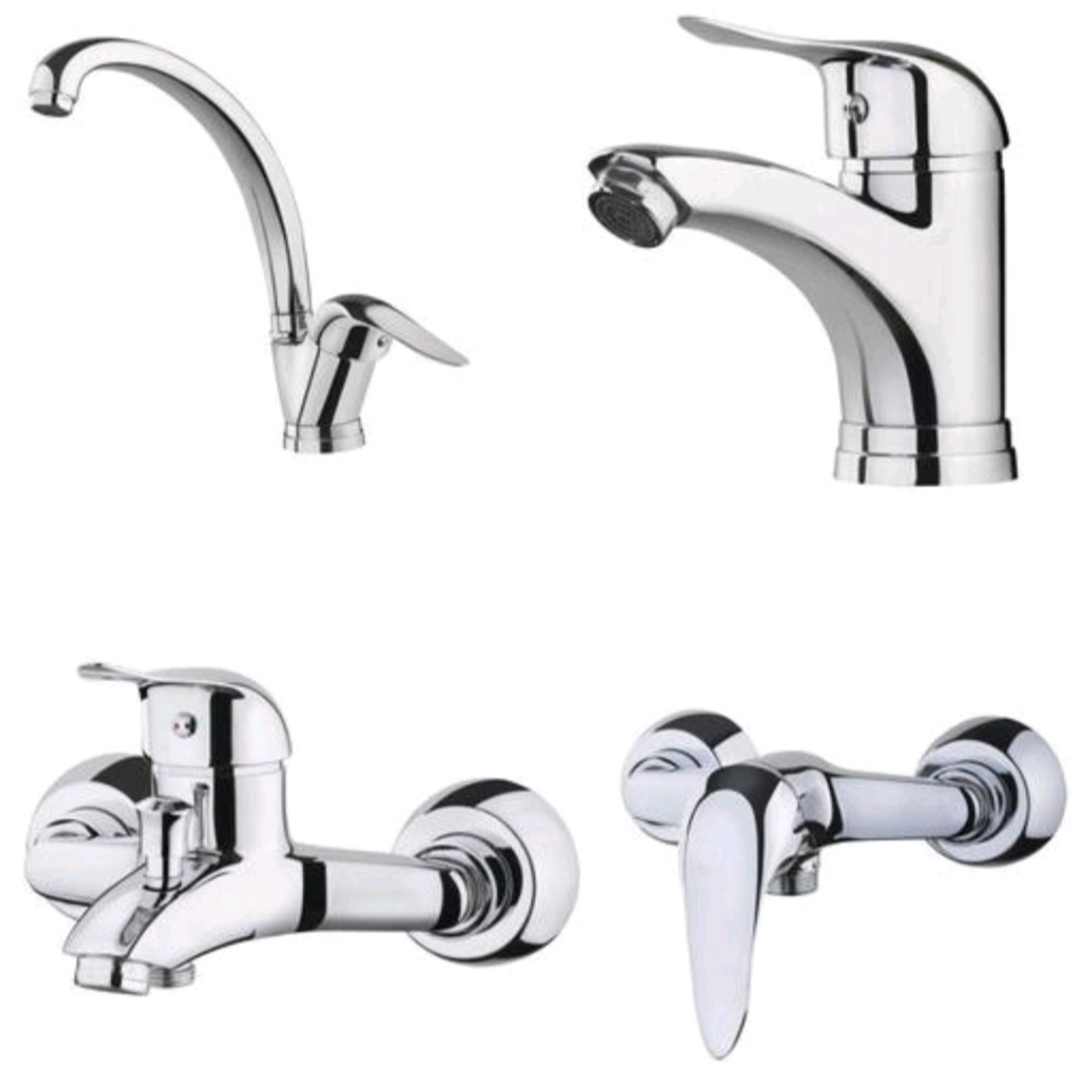 ست 4تیکه شیرالات اهرمی با گارانتی 5ساله  (پس کرایه)