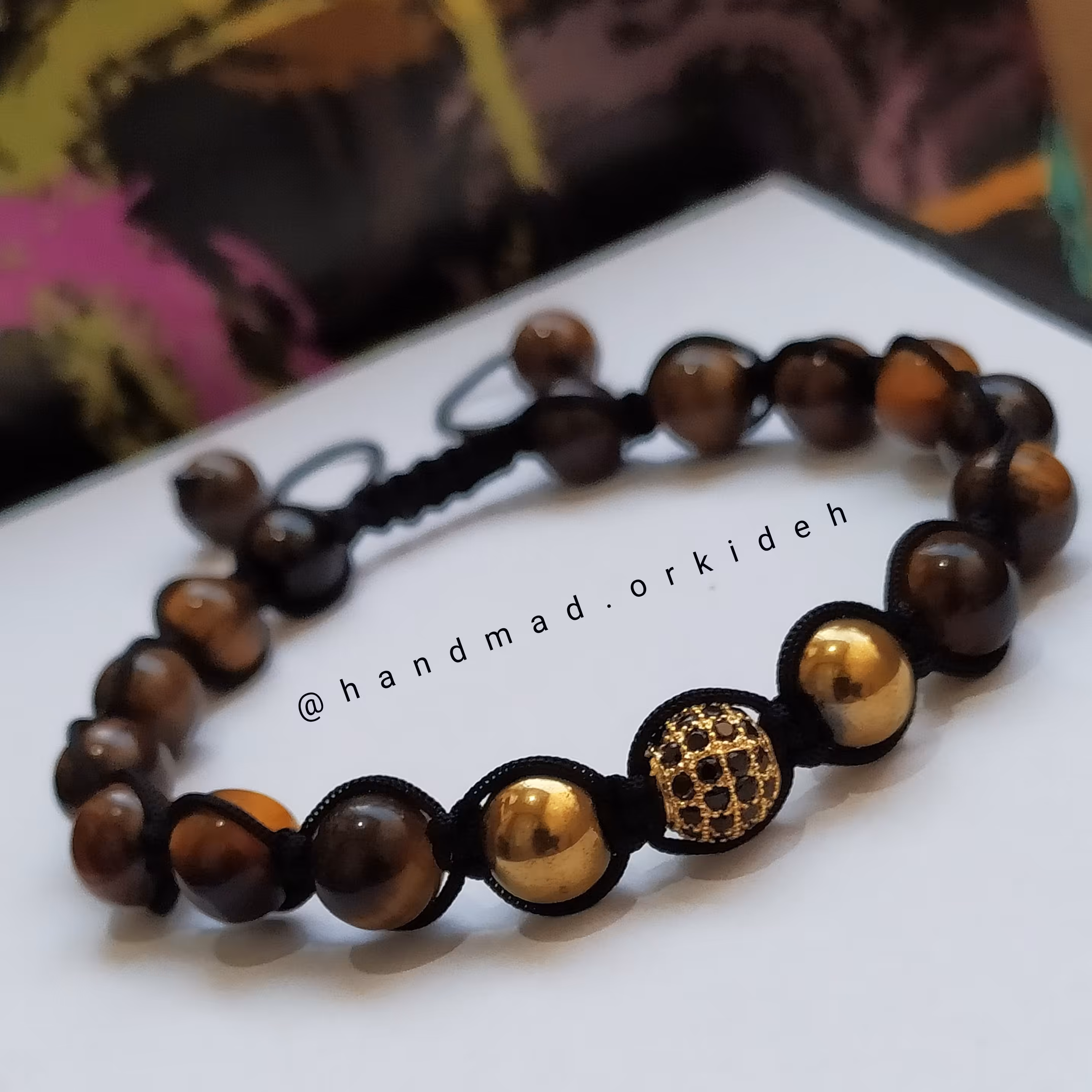 دستبند سنگ چشم ببر