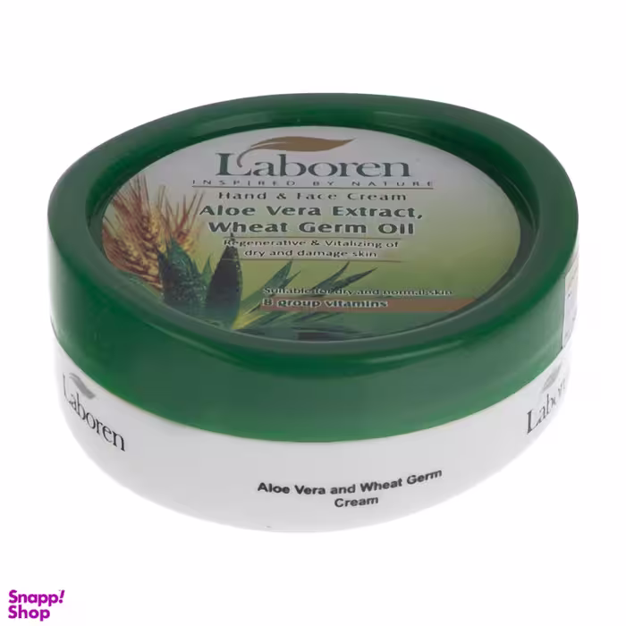 کرم دست و صورت لابورن (Laboren) مدل Aloe Vera حجم 150 میلی‌ لیتر