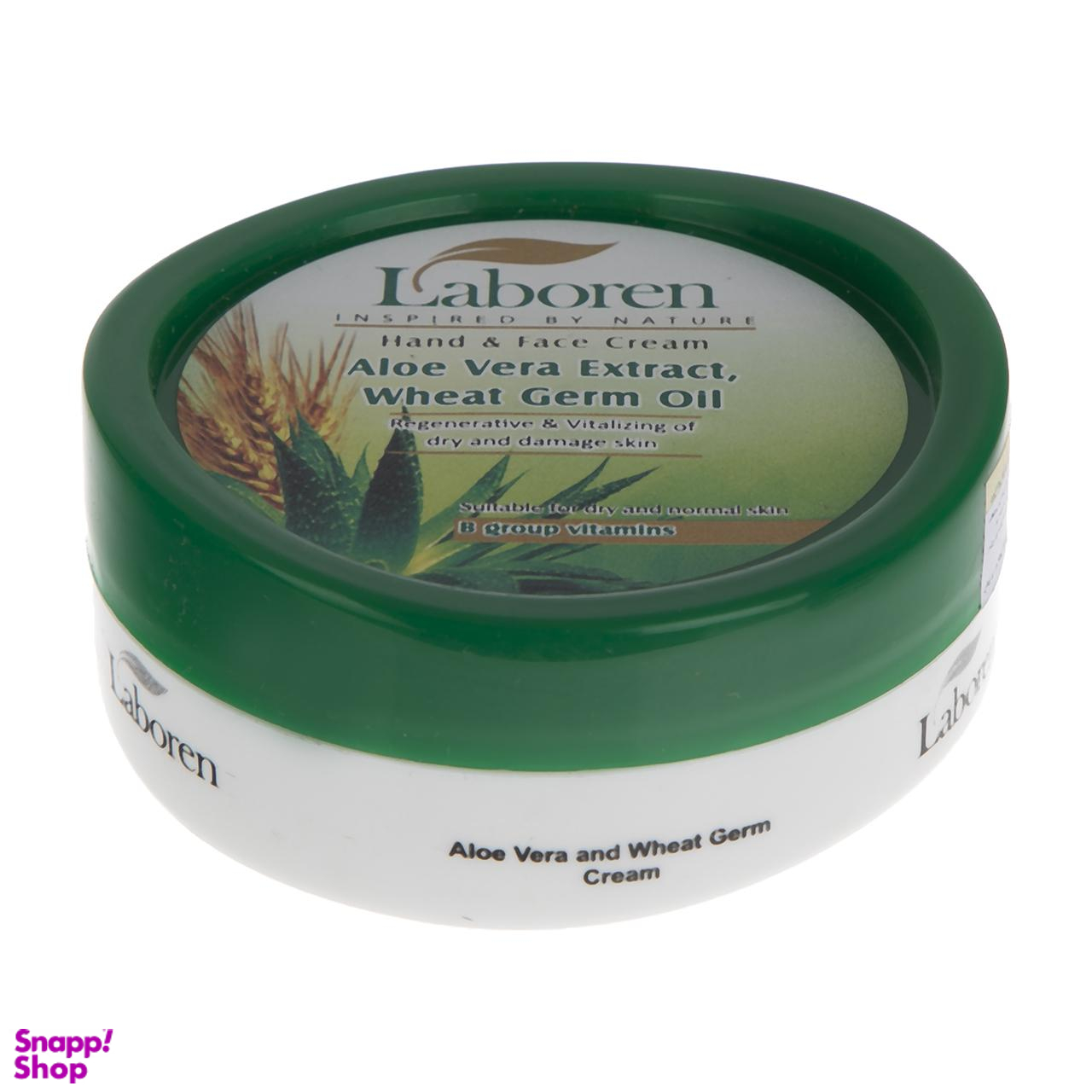کرم دست و صورت لابورن (Laboren) مدل Aloe Vera حجم 150 میلی‌ لیتر