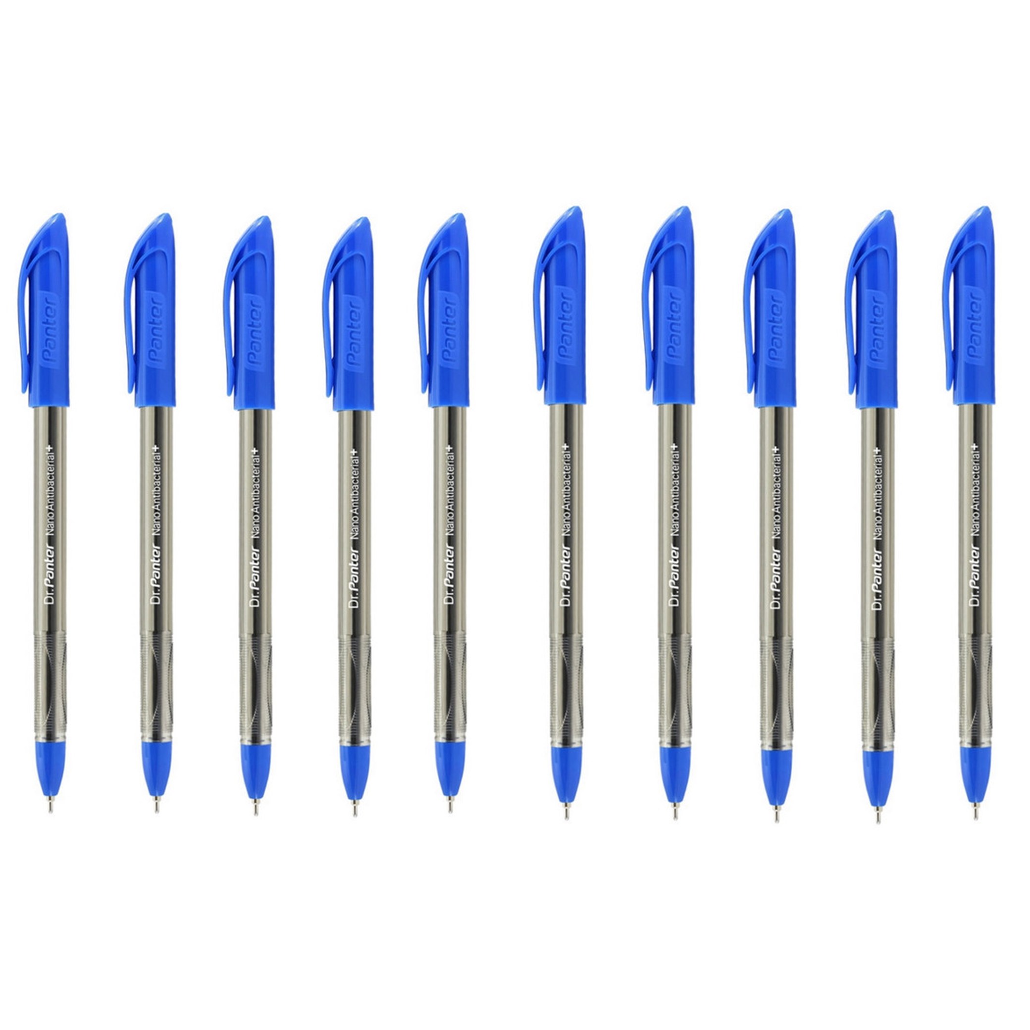 خودکار پنتر مدل آنتی باکتریال کد DP105 - نوک  1.0 mm - بسته 10 عددی - قرمز