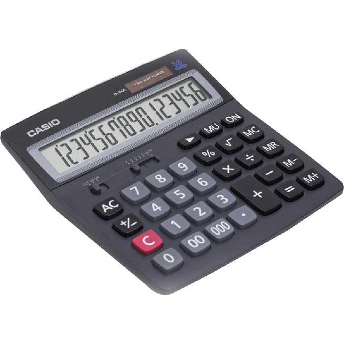 ماشین حساب رومیزی کاسیو مدل D-60L