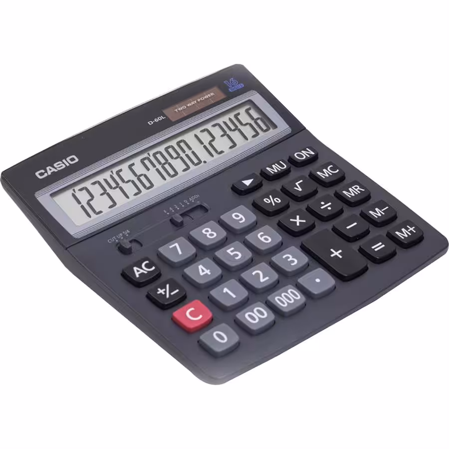 ماشین حساب رومیزی کاسیو مدل D-60L