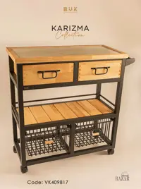 کنسول 4 کشویی چرخدار بی وی کی کد 409817 مدل کاریزما