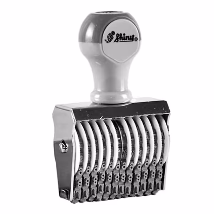 خرید دستگاه مهر شاینی نمراتور 12 رقم مدل N-312 سایز 5 میل