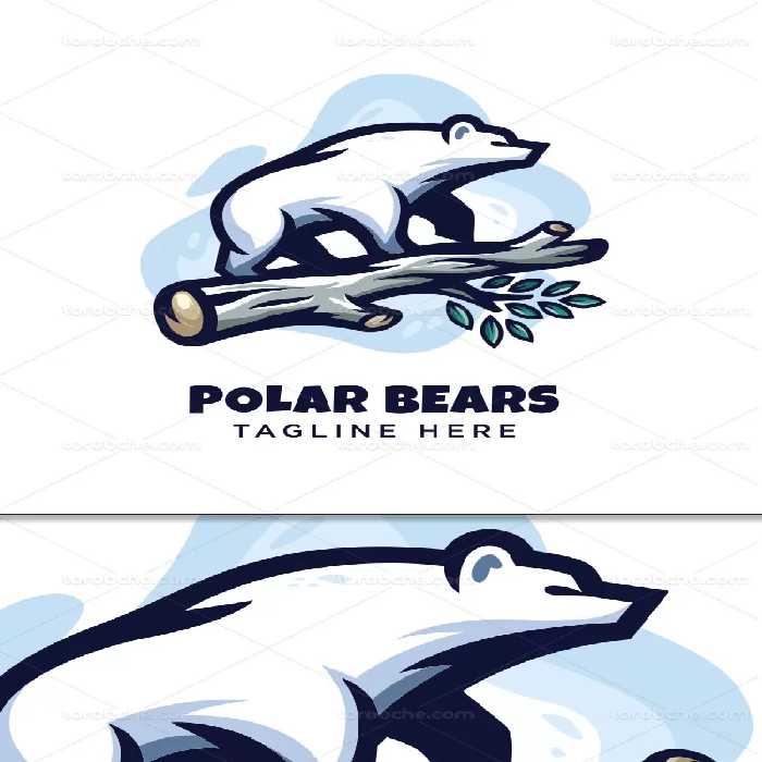 وکتور لوگو خرس قطبی | گرافیک با طعم تربچه