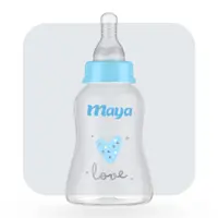 شیشه شیر کلاسیک بدون دسته طرح لاو مایا حجم 150 میل