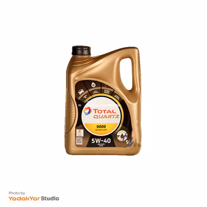 روغن موتور  5W40 توتال QUARTZ 9000 وارداتی حجم 4 لیتر