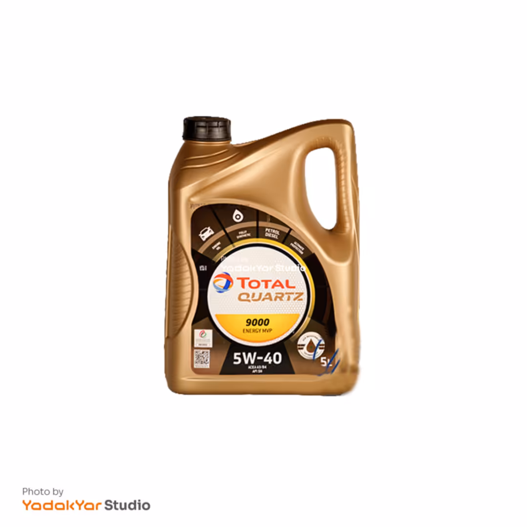 روغن موتور  5W40 توتال QUARTZ 9000 وارداتی حجم 4 لیتر