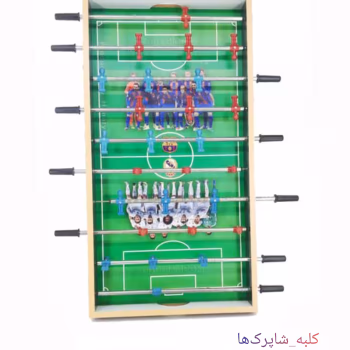 اسباب بازی فوتبال دستی 10 میل همراه با پایه 20 سانتی کد محصول 177