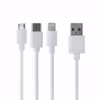 کابل شارژ USB به USB-C/ لایتنینگ/ microUSB آرسون مدل T 3 طول 1 متر
 رنگ سفید با قابلیت فست شارژ  (رنگ سفید)

