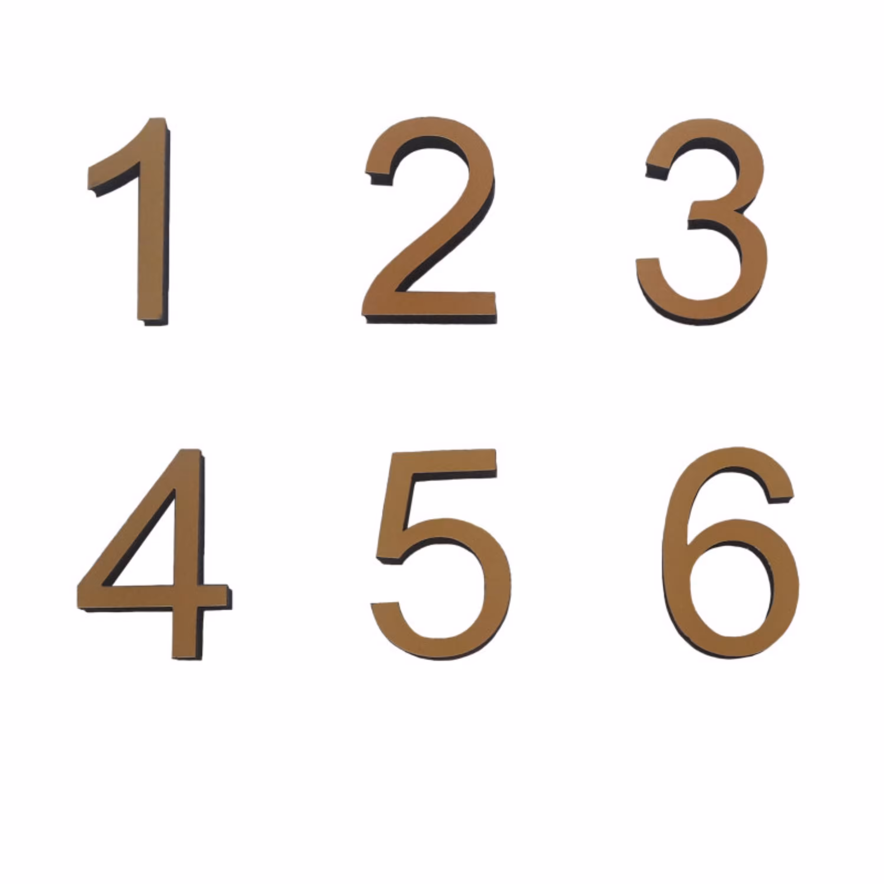 تابلو نشانگر اعداد 1 تا 6