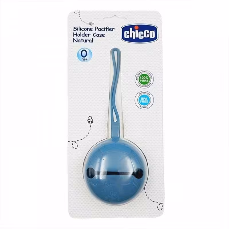 قاب پستانک تمام سیلیکونی چیکو  آبی Chicco