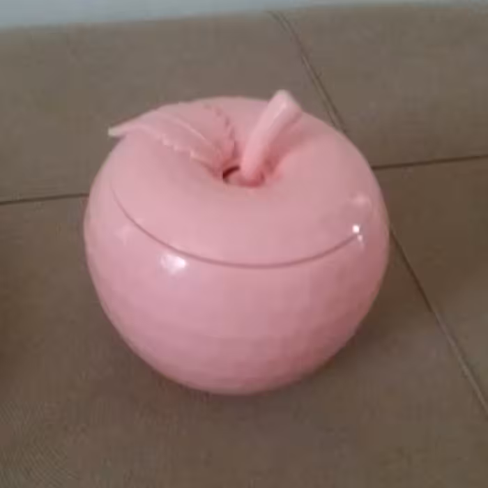 ظرف عسل طرح سیب بسیار شیک وزیبا جنس عالی رنگبندی رنگ صورتی