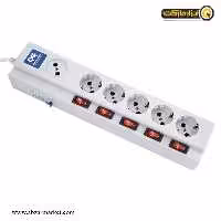 شش خانه 5 1 فیوز دار پارت الکتریک با کابل 5 متری مدل PRT 2162