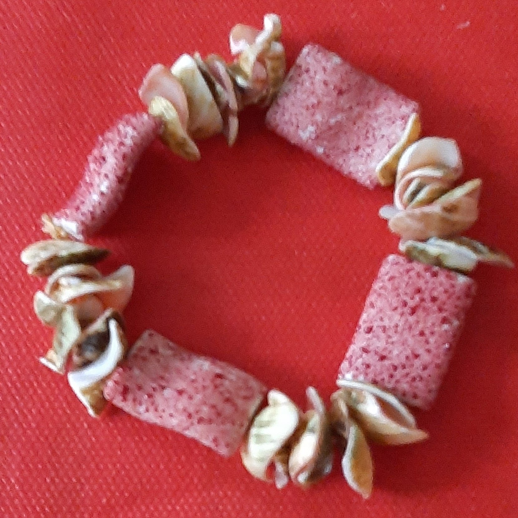 دستبندصدفی رنگی