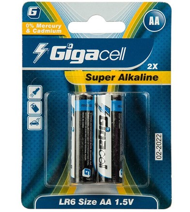 باتری قلمی گیگاسل سوپر آلکالاین پک 2 تایی