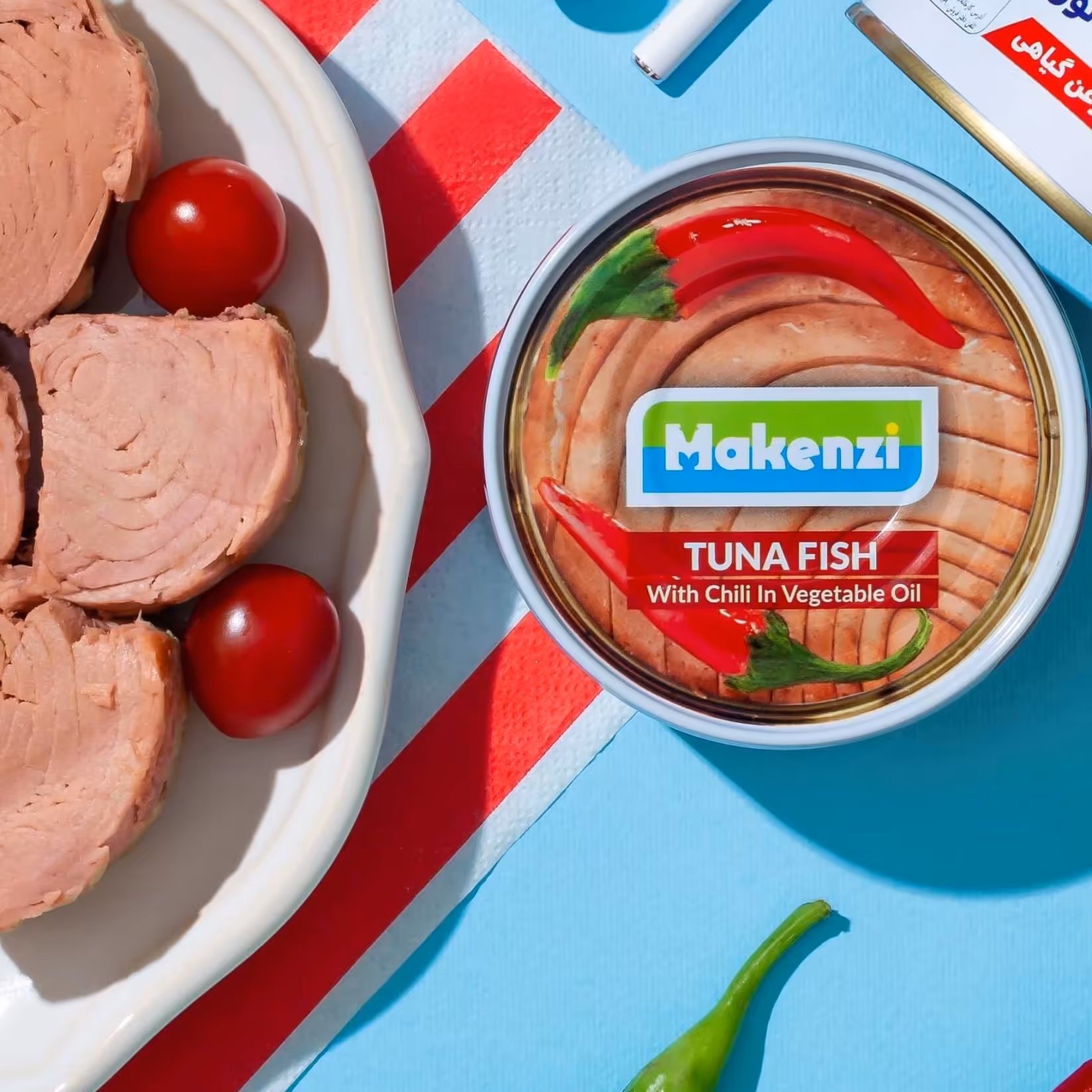 بسته 5عددی تن ماهی فلفلی 180 گرمی مکنزی ارسال رایگان به سراسرایران