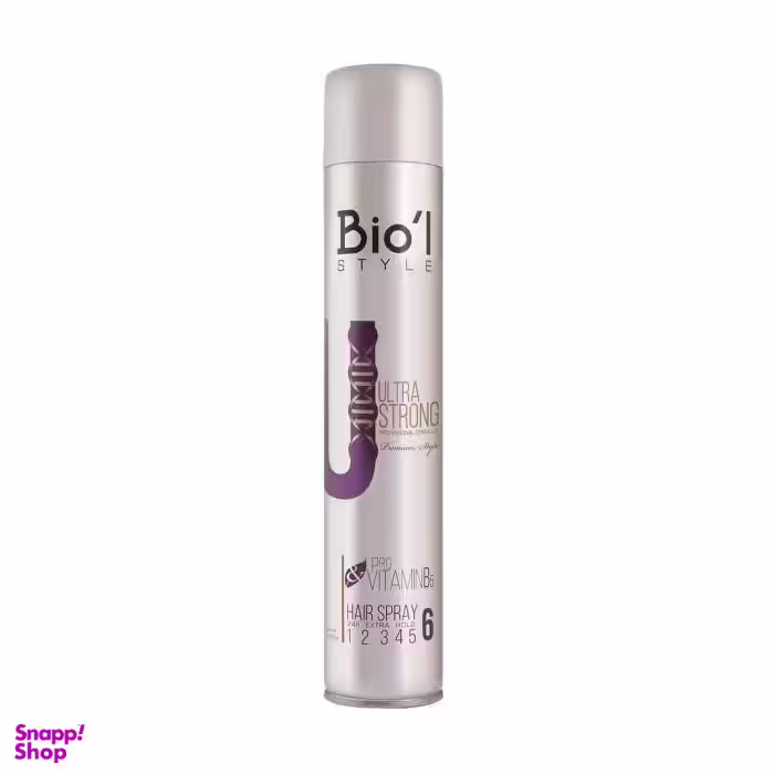 اسپری نگه دارنده موی سر بیول (Biol) مدل Ultra Strong حجم 500 میلی لیتر