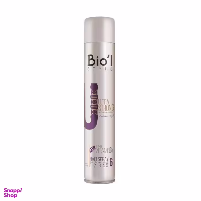 اسپری نگه دارنده موی سر بیول (Biol) مدل Ultra Strong حجم 500 میلی لیتر