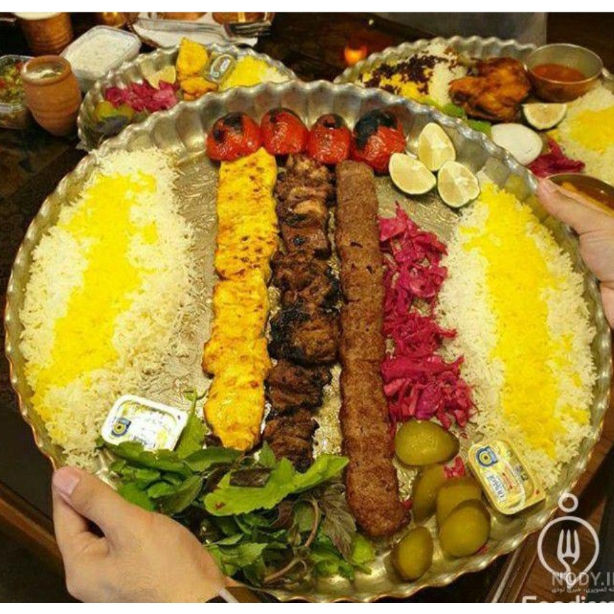سینی استیل انگشتی سایز 44 ارتفاع 3تمام استیل مناسب رستوران و غذاخوری 