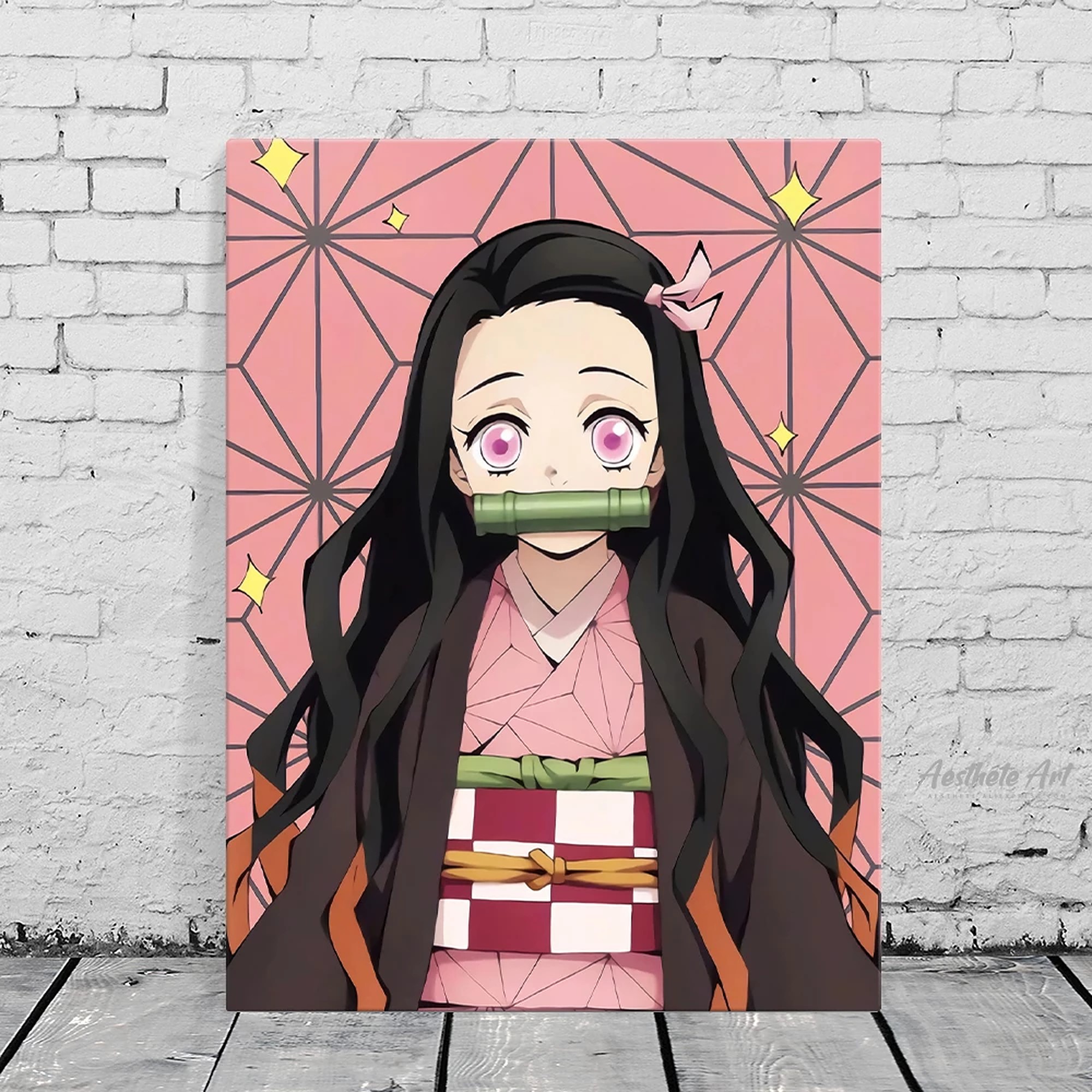 تابلو نقاشی انیمه دیمن اسلیر نزوکو  ( ابعاد 40 در 60 )