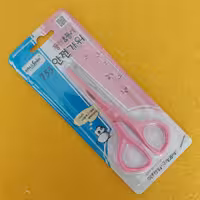 قیچی دانش آموزی غلاف دار تیغه فلزی رنگ صورتی