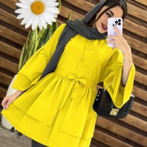 مانتو زنانه داکرون مدل دو دامنه