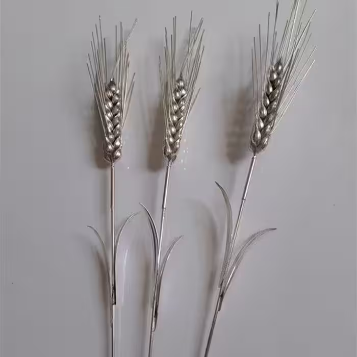 سنبل مسی درجه یک زنجان با روکش نقره ای 3 عددی با کیفیت بسیار عالی 
