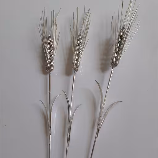 سنبل مسی درجه یک زنجان با روکش نقره ای 3 عددی با کیفیت بسیار عالی 