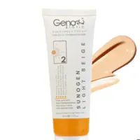 کرم ضد آفتاب رنگی پوست های چرب و مختلط ژنوبایوتیک SPF50 بژ روشن