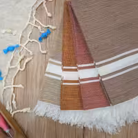 حوله نخی دستبافت باکیفیت طرح 3