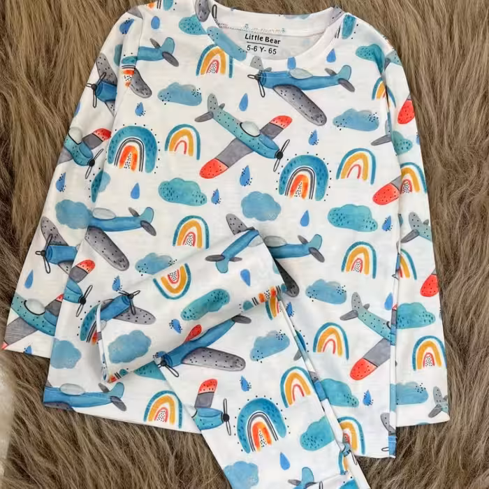 بلوز شلوار راحتی زیبای پسرانه