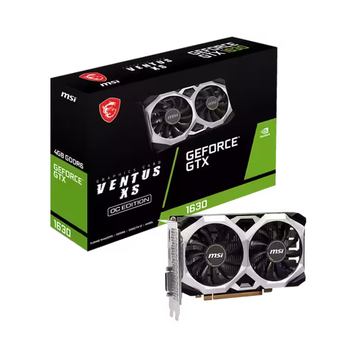 مشخصات، قيمت و خرید کارت گرافیک ام اس ای مدل MSI GeForce® GTX 1630 VENTUS XS 4G OC