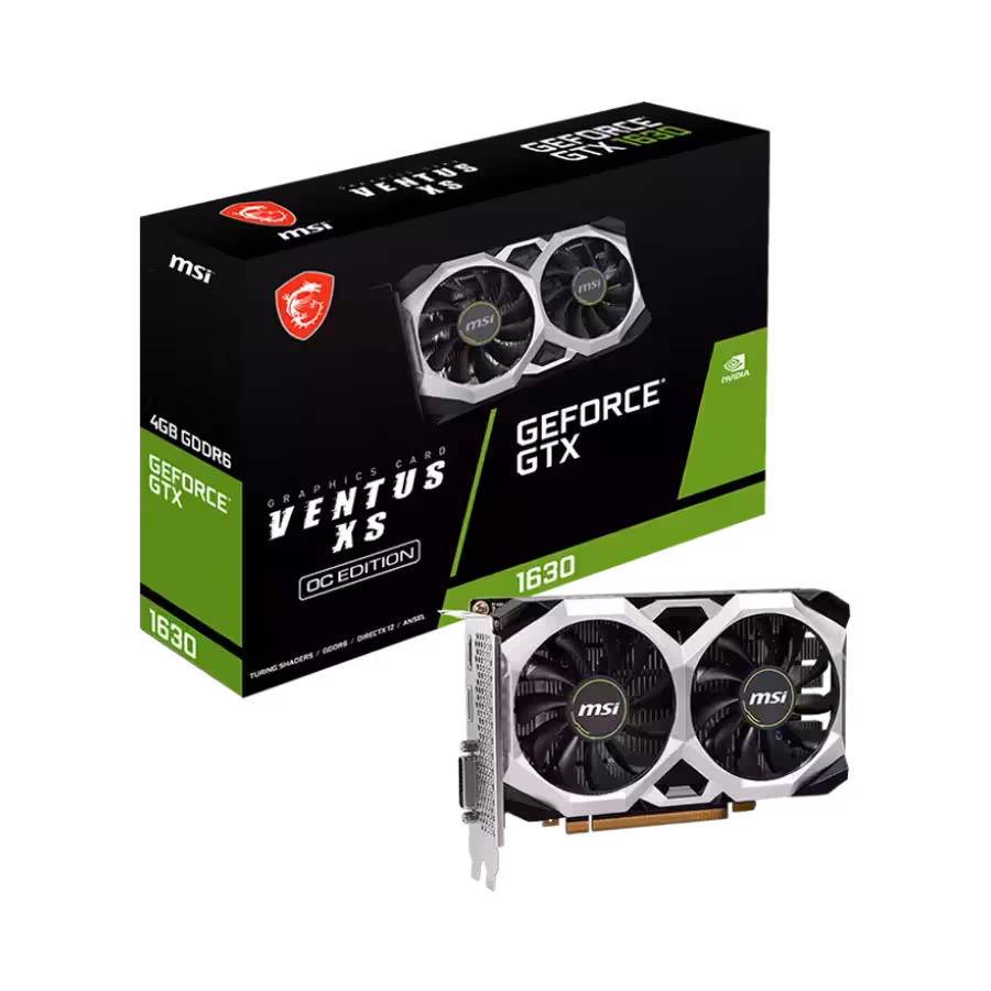 مشخصات، قيمت و خرید کارت گرافیک ام اس ای مدل MSI GeForce® GTX 1630 VENTUS XS 4G OC