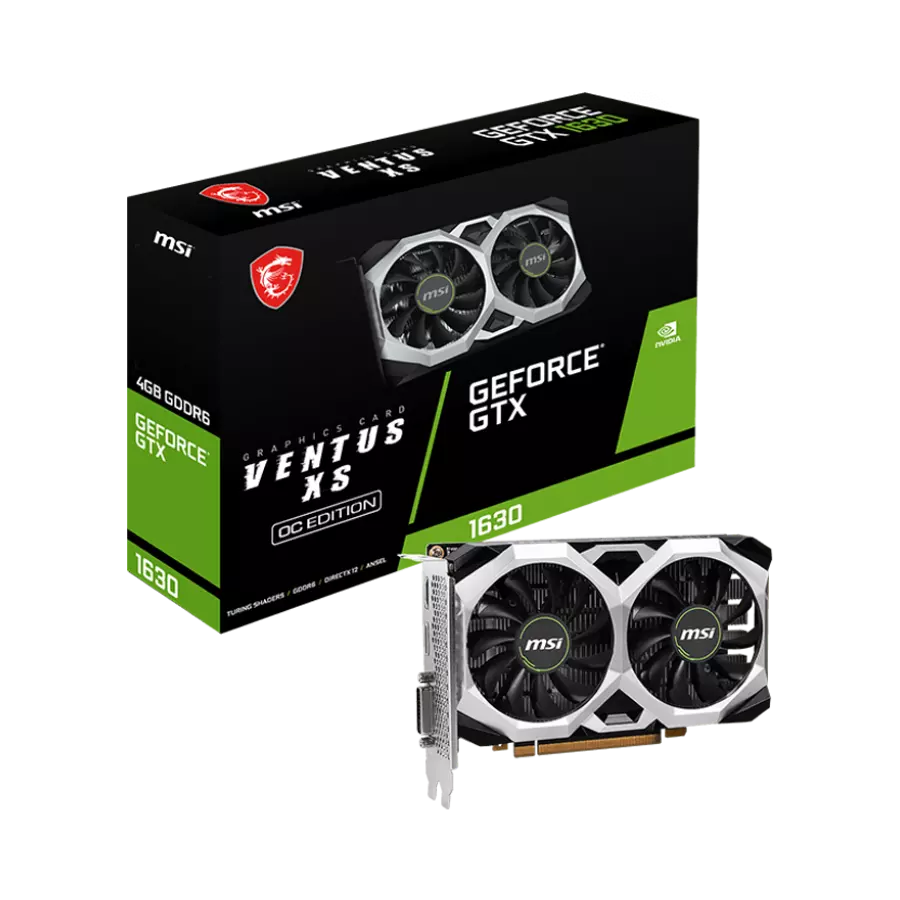 مشخصات، قيمت و خرید کارت گرافیک ام اس ای مدل MSI GeForce® GTX 1630 VENTUS XS 4G OC