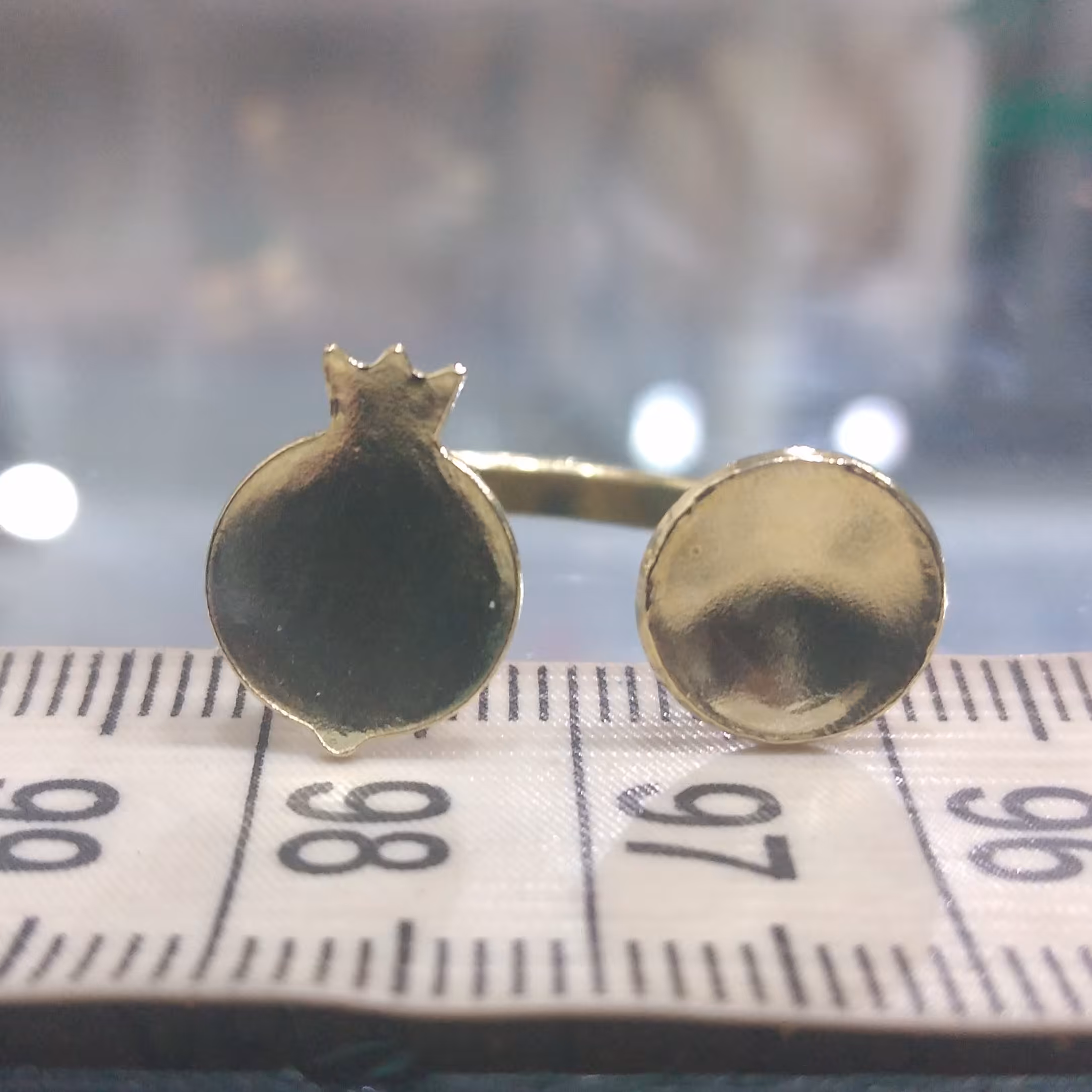 قالب انگشتر برنجی انار  و دایره نانو