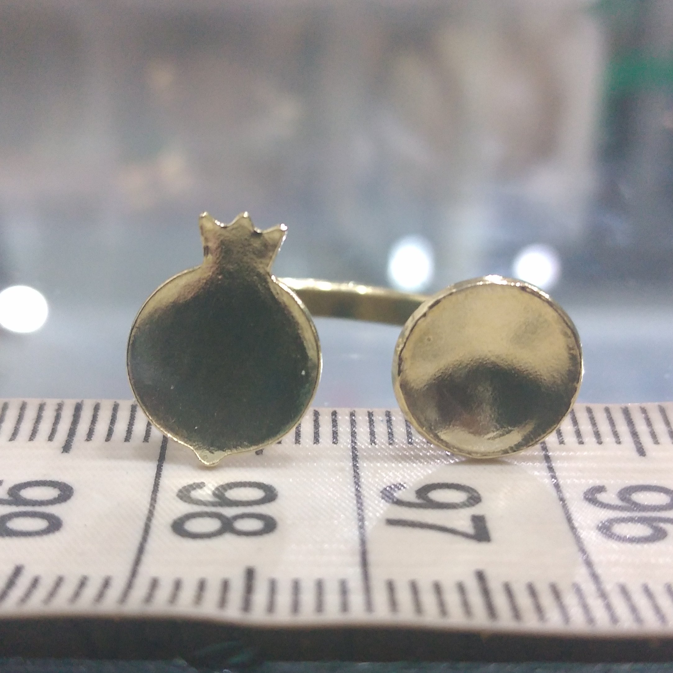 قالب انگشتر برنجی انار  و دایره نانو