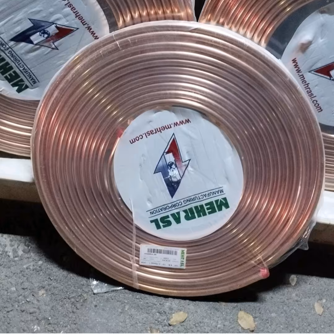 لوله مسی 1.2 یک دوم 15 متری