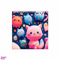 دفتر طراحی بامبیلیپ طرح گربه فضایی و ستاره کد 5186405