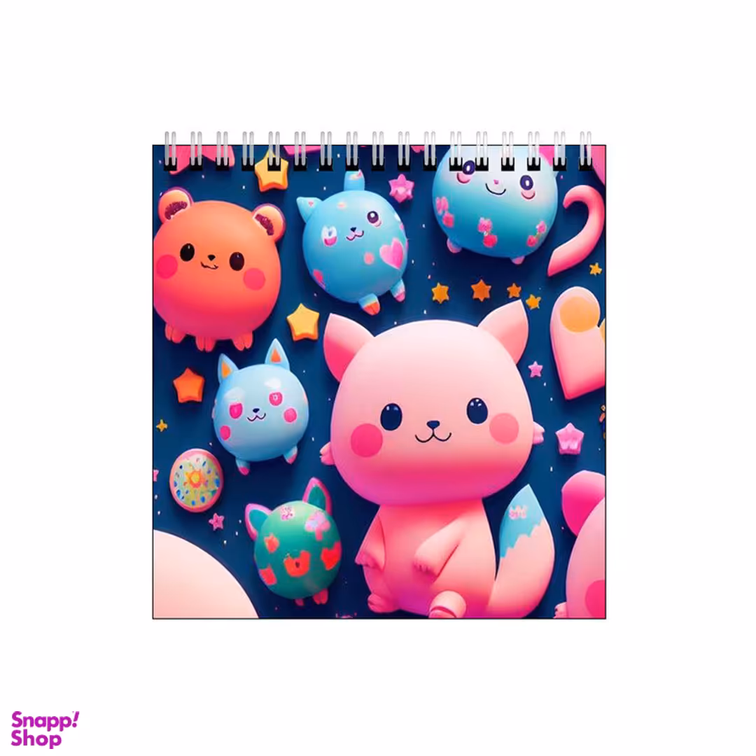 دفتر طراحی بامبیلیپ طرح گربه فضایی و ستاره کد 5186405