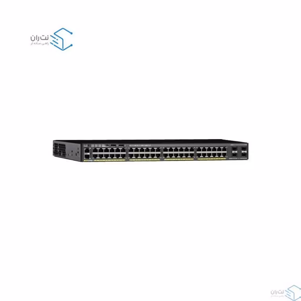 قیمت و خرید سوییچ شبکه 48 پورت   4 پورت SFP سیسکو مدل WS-C2960X-48TS-L | نت ران