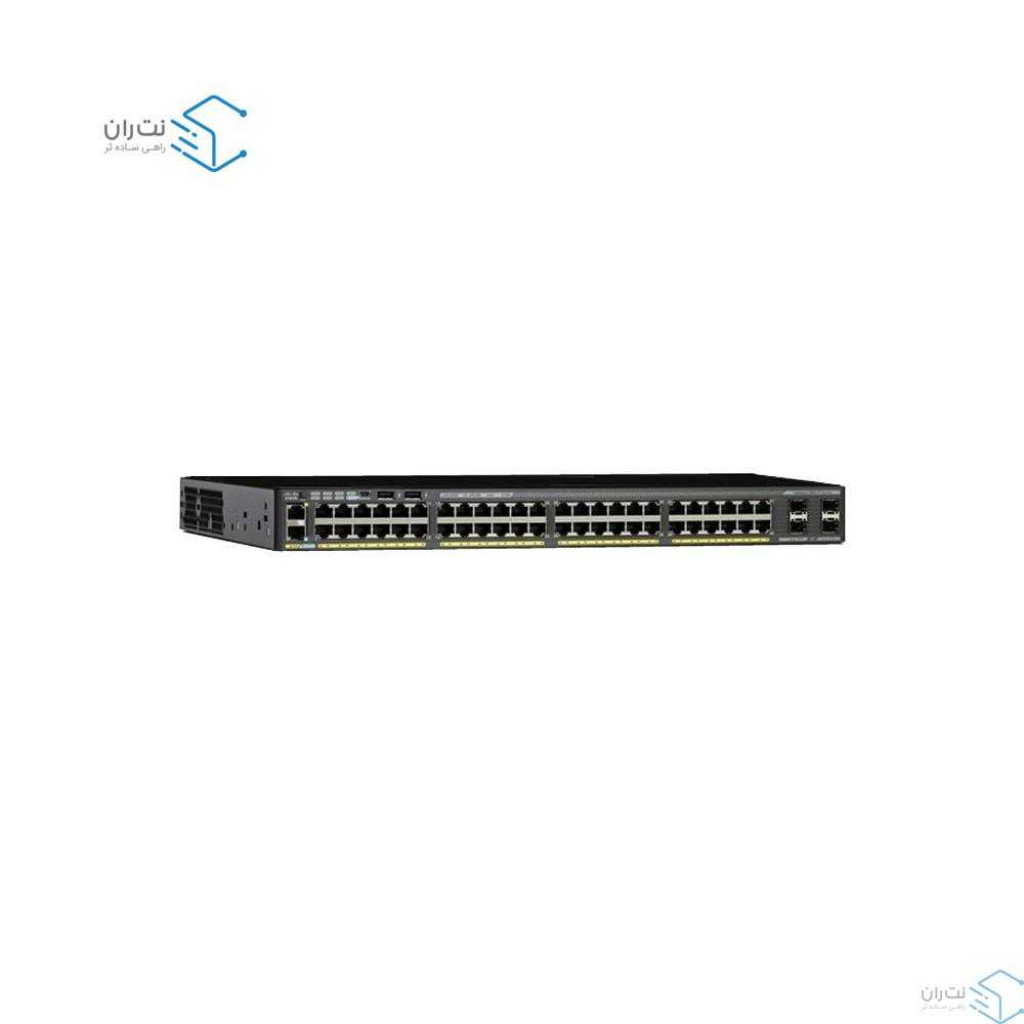 قیمت و خرید سوییچ شبکه 48 پورت   4 پورت SFP سیسکو مدل WS-C2960X-48TS-L | نت ران