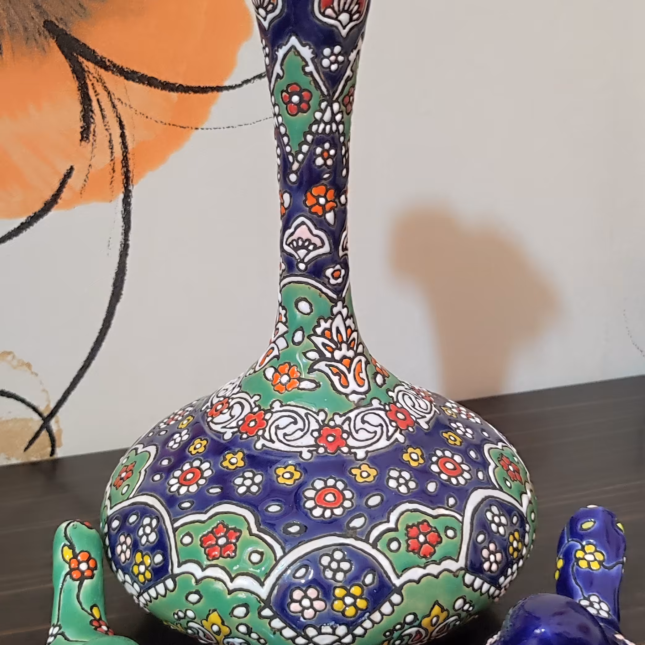 گلدان میناکاری 