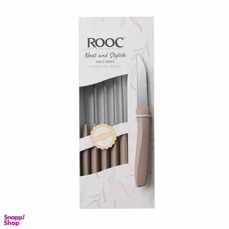 چاقو میوه خوری روک مدل الگانت بسته 6 عددی