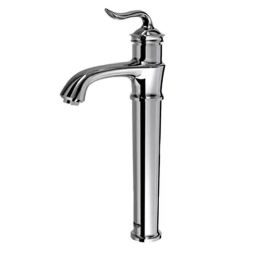 شیر روشویی پایه بلند رنگ کروم