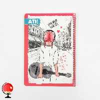 دفتر مشق 100 برگ سیمی طرح موسیقی آتی